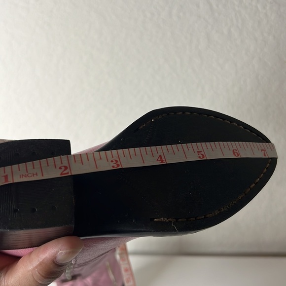 Old West Pink Childrens Girls Corona Leather J Toe Cowboy Western Boots Size 8.5 - Picture 17 of 17